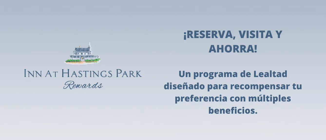 Lanzamos Inn at Hastings Park Rewards, el Programa de Recompensas para hacer de una reserva, de un evento y de una buena comida, un momento inolvidable.